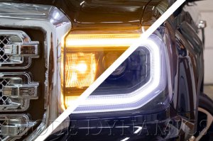 GMC Sierra 1500 Halo Ring Bulb - Front - Diode Dynamics - HD LED - Switchback - `16-`18